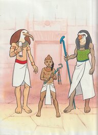 Dominique Cébé - L'egypte 1 - Illustration originale