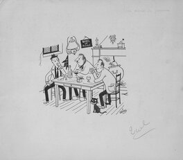 Robert Gring - Un année de pommes - Illustration originale