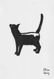 Olivier Neuray - Chat - étude 2 - Illustration originale