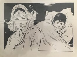 Jean Sidobre - Sidobre - Alice (illustration interieure) - Planche originale
