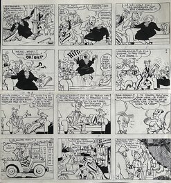 Jijé - Les aventures de Spirou et Fantasio - Planche originale