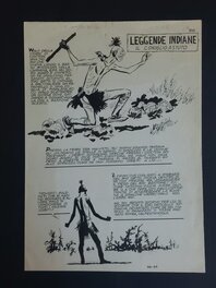 Hugo pratt - Leggende Indiane - Planche originale