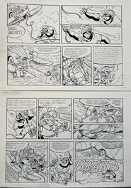 Charel Cambré - Jump De kop van Kiekeboe originele pagina - Comic Strip
