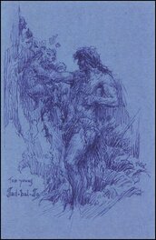 Roy G. Krenkel - Roy KRENKEL  -  TARZAN - Original Illustration