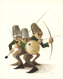 Needles and button