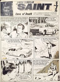Martìn Salvador - Salvador, Simon Templar the Saint, Cave of Death, page de titre, 1969. - Planche originale
