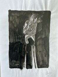 Gérard Goffaux - Nue - Illustration originale