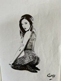 Gérard Goffaux - Nue - Illustration originale