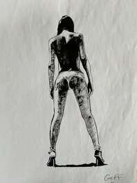 Gérard Goffaux - Nue - Planche originale