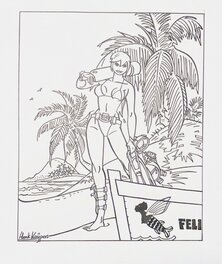 Henk Kuijpers - Henk Kuijpers Franka St. Kitts ink - Illustration originale