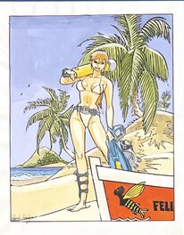 Henk Kuijpers - Henk Kuijpers St. Kitts watercolor - Illustration originale