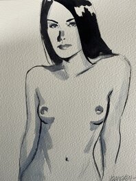 Bernard Vrancken - Coquine élégance - Illustration originale