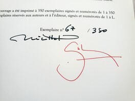 Bd numérotée 67/350 et signée : Nicollet  et  S,, L