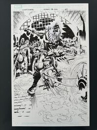Planche Originale "Splash Page Roland Boschi Ghost Rider : Heaven's on Fire #4 page 24 44X23 cm