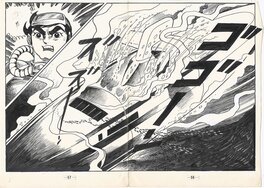 Toshiro Sato - Fearless Man | Tokyo Top Company's Thriller series #42 | Kashihon | Gekiga | pgs 56&57 - Comic Strip