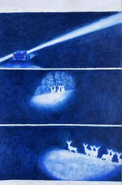 Les Grands Cerfs - Planche originale
