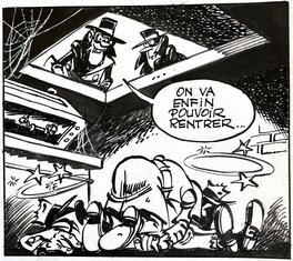Berck - Sammy - Nuit blanche pour les gorilles - page 24 - planche originale - comic art Berck - Sammy - Nuit blanche pour les gorilles - page 24 - planche originale - comic art