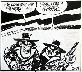 Berck - Sammy - Nuit blanche pour les gorilles - page 24 - planche originale - comic art Berck - Sammy - Nuit blanche pour les gorilles - page 24 - planche originale - comic art