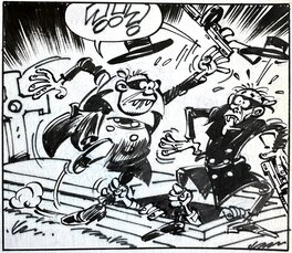 Berck - Sammy - Nuit blanche pour les gorilles - page 24 - planche originale - comic art d1 Berck - Sammy - Nuit blanche pour les gorilles - page 24 - planche originale - comic art d1