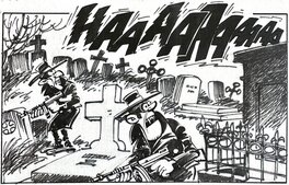 Berck - Sammy - Nuit blanche pour les gorilles - page 24 - planche originale - comic art e1 Berck - Sammy - Nuit blanche pour les gorilles - page 24 - planche originale - comic art e1