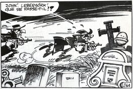 Berck - Sammy - Nuit blanche pour les gorilles - page 24 - planche originale - comic art f1 Berck - Sammy - Nuit blanche pour les gorilles - page 24 - planche originale - comic art f1
