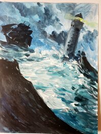 Gwendal Lemercier - LE PHARE    couleur directe - Original Illustration