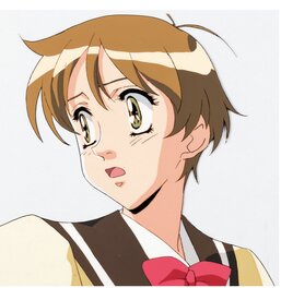 The Vision of Escaflowne, Hitomi, The Edge of the World,  cellulo de production original (Sunrise, 1996)