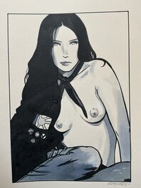 Bernard Vrancken - Coquine élégance - Illustration originale