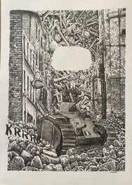 Dav Gueudin - Dav Guedin, planche originale, "Moisson 44",  le Traumatisme de mon Grand-Père... - Planche originale