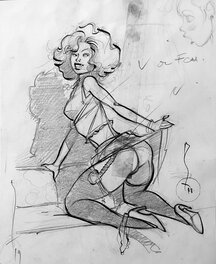 Pin-Up - crayonné Pin-Up - crayonné