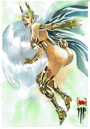 Philippe Bringel - Le chevalier d'or féminin du Lapin - Original Illustration