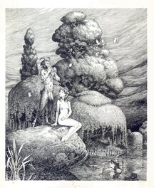 Étienne Le Roux - Le grimoire du petit peuple - Original Illustration