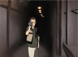 Satoshi Kon - Millennium Actress, le cameraman, cellulo de production original n° A26 avec fond original (Madhouse , 2001) - Œuvre originale