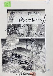 Chiyoji Tomo - Original PAGE manga 1986 Artist : Chiyoji Tomo ( AKA Susumu Tsutsumi ) . MISS 130 - Illustration originale