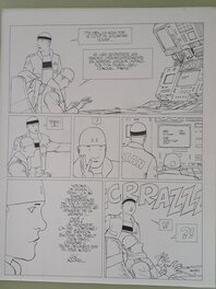 Moebius - Sur L'ETOILE AEDENA MOEBIUS PLANCHE ORIGINALE - Planche originale
