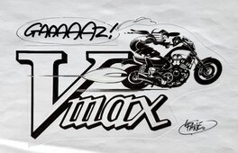Fane - La Vmax, dans l’esprit Joe Bar Team - Illustration originale