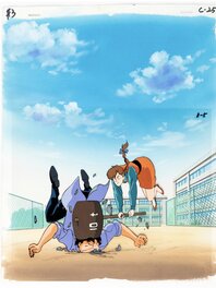 City Hunter, Nicky Larson cellulo, master background de production (Sunrise, 1987-1990)