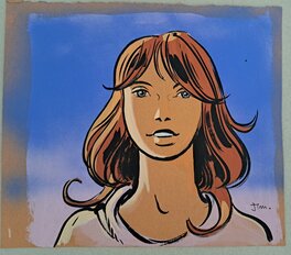 Jean-Claude Mézières - Jean CLAUDE MEZIERES LAURELINE COULEUR DIRECTE ETUDE DESSIN ANIME - Illustration originale