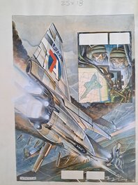 Juan Giménez - Juan GIMENEZ PLANCHE ORIGINALE COULEUR DIRECTE VAISSEAU - Planche originale