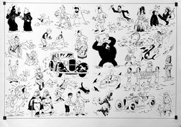 Yves Rodier - Pages de garde de Tintin / Rodier - Comic Strip