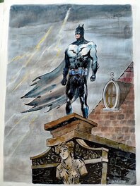 Davide Garota - Le justicier dans l'orage - Illustration originale