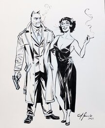 Juanjo Guarnido - Blacksad and Alma - Planche originale