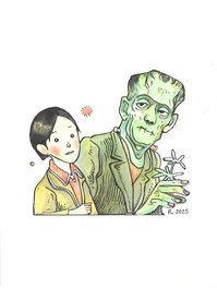 Lionel Richerand - Lionel Richerand - Illustration Frankenstein - Original Illustration