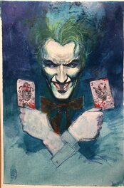 Joker with playing cards