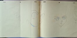 Hunter × Hunter Gon Freecss et Kirua Zoldik, ensemble de trois dôgas , cinq gengas, d’un layout de production originaux et d’une copie de layout (Nippon Animation en 1999- 2001) esquisse Gon face 2 Hunter × Hunter Gon Freecss et Kirua Zoldik, ensemble de trois dôgas , cinq gengas, d’un layout de production originaux et d’une copie de layout (Nippon Animation en 1999- 2001) esquisse Gon face 2