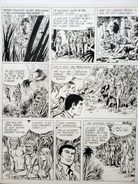 Gérald Forton - BOB MORANE   T8 LA VALLEE INFERNALE - Planche originale