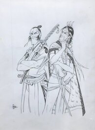Hub - Okko/Slang en Speer (Okko et Le Serpent & La Lance) - Illustration originale