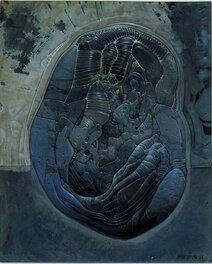 Moebius - Abstraction bleue - Planche originale