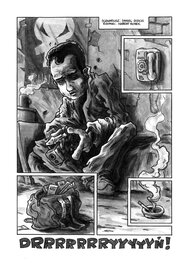Hubert Ronek - Imago page 1 - version - peinture à l'eau - Planche originale
