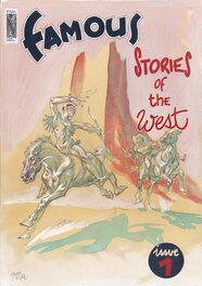 Al Severin - Famous stories of the west # 1 - Illustration originale